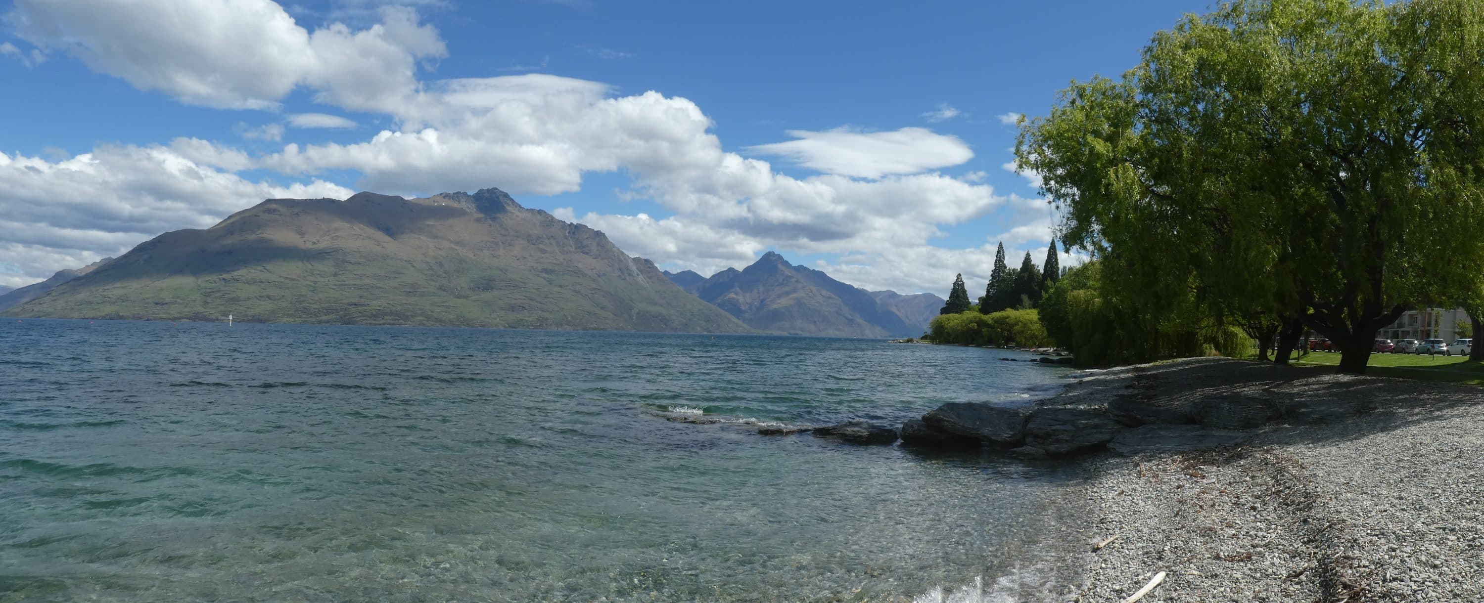 Sea glass collected at Queenstown's lake-glass beaches, New Zealand