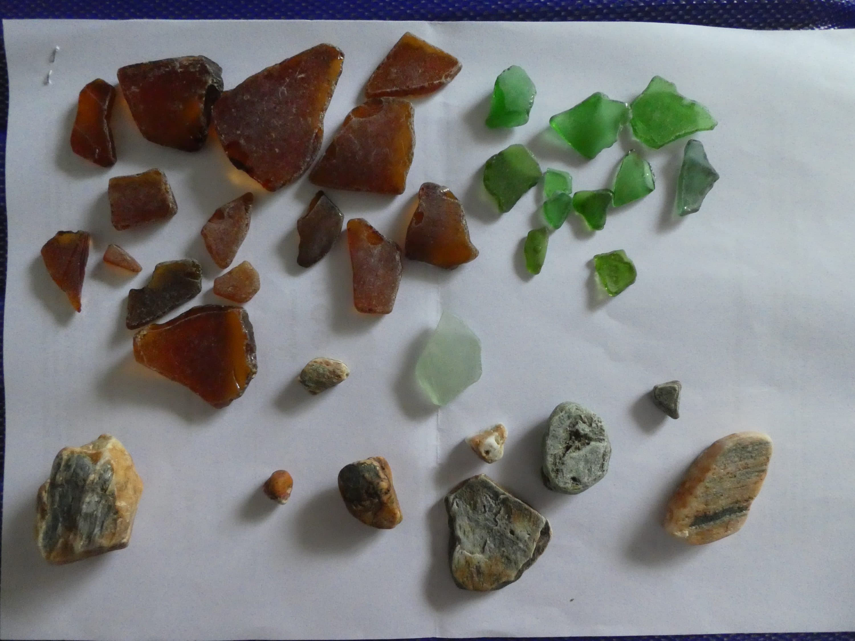 Sea glass from Queenstown's lake-glass beaches, New Zealand (4)