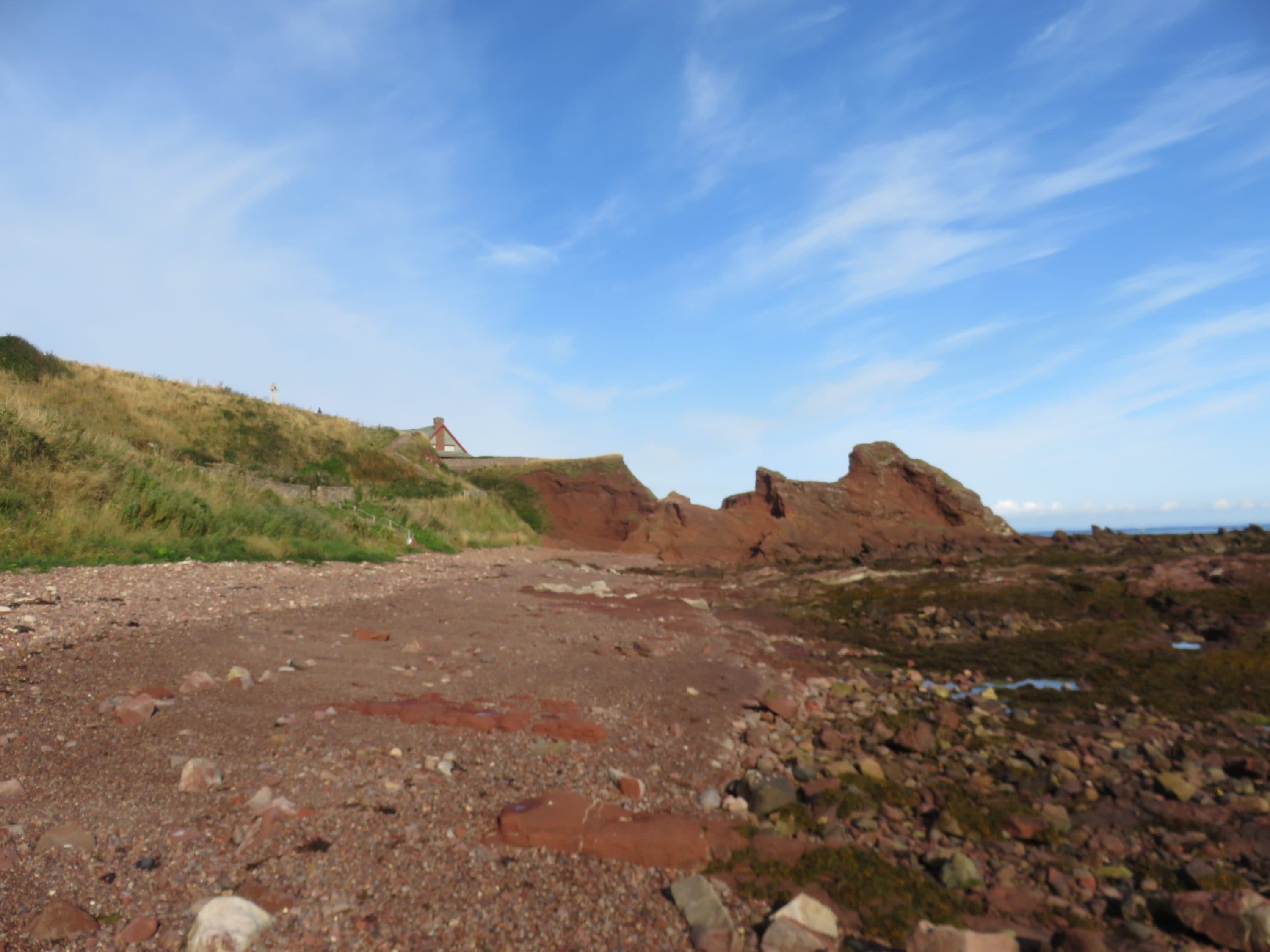 Sea glass collected at Beaches along Dunbar coastal trail, United Kingdom