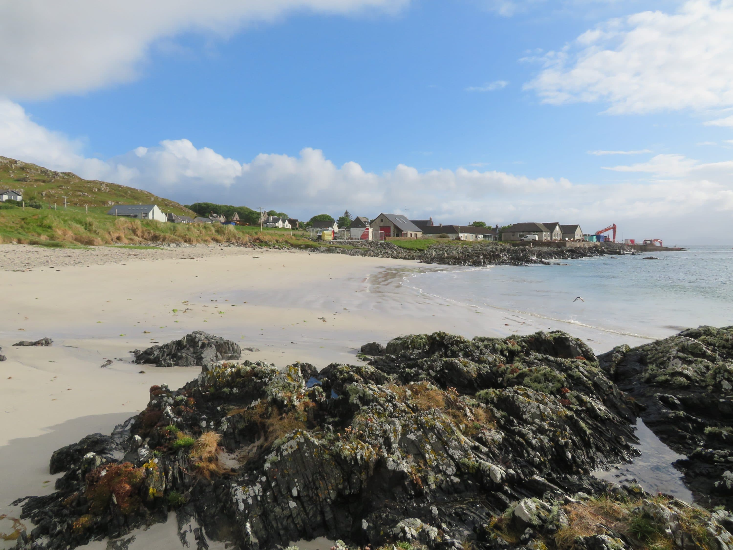 Sea glass collected at Iona's east beaches, United Kingdom