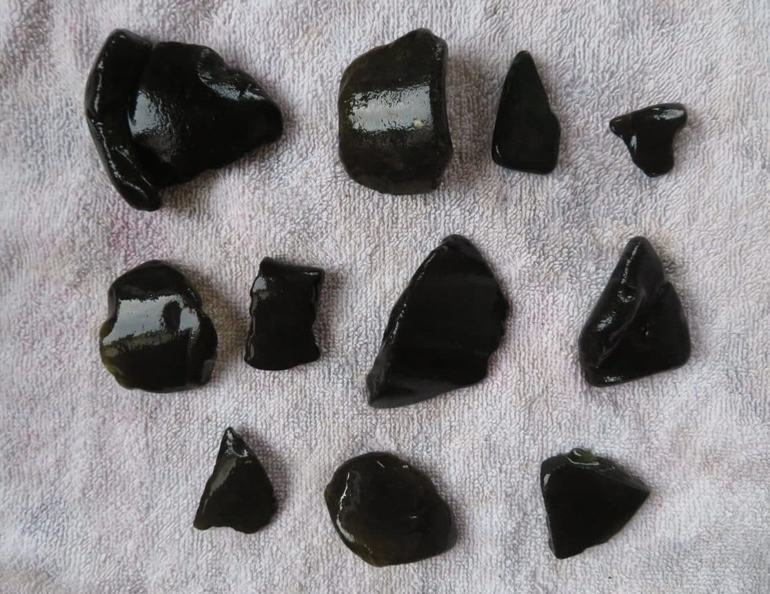 Sea glass from Musselburgh beach - East end, United Kingdom (4)