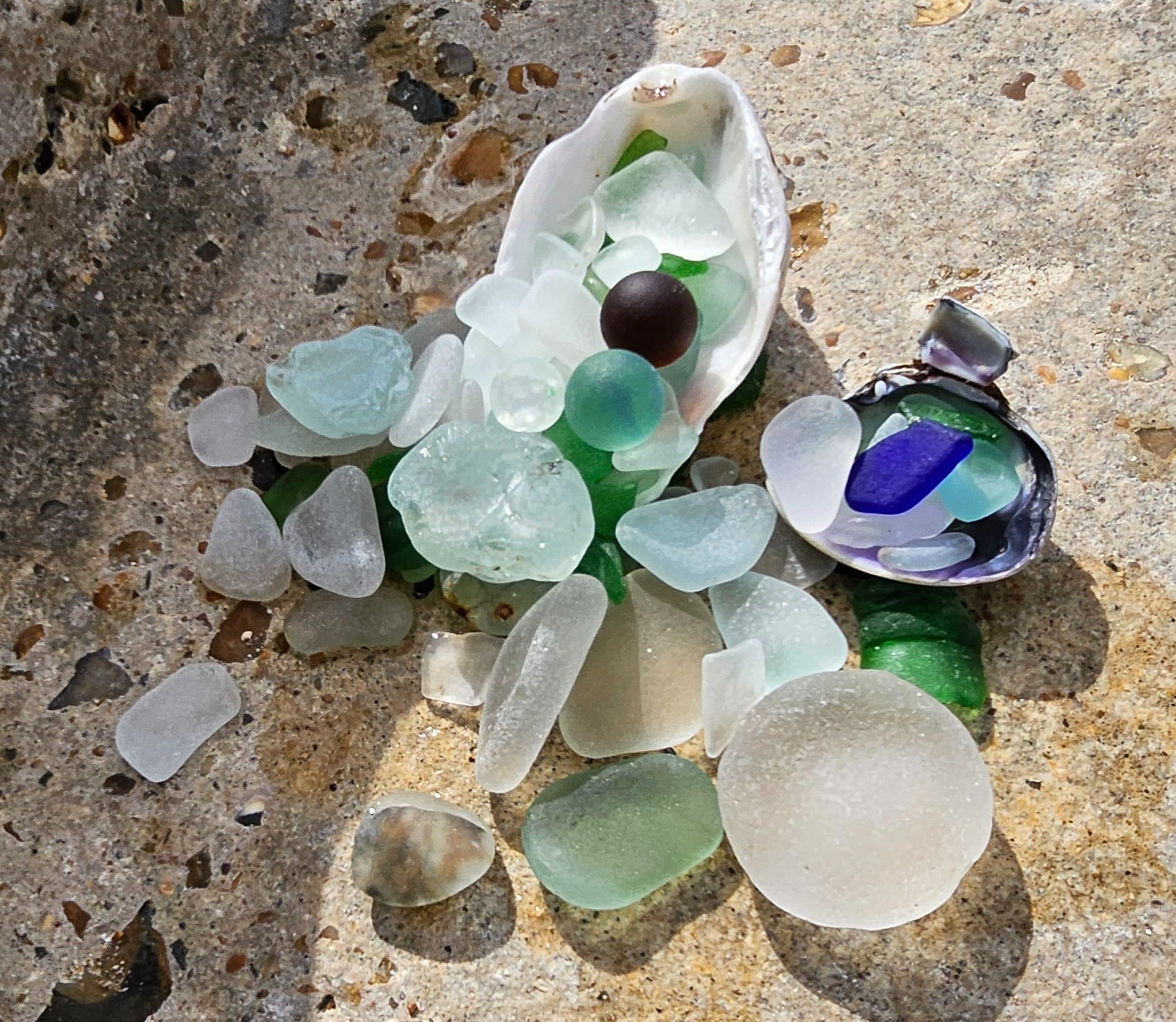 Sea glass from Sheerness beach, United Kingdom (6)