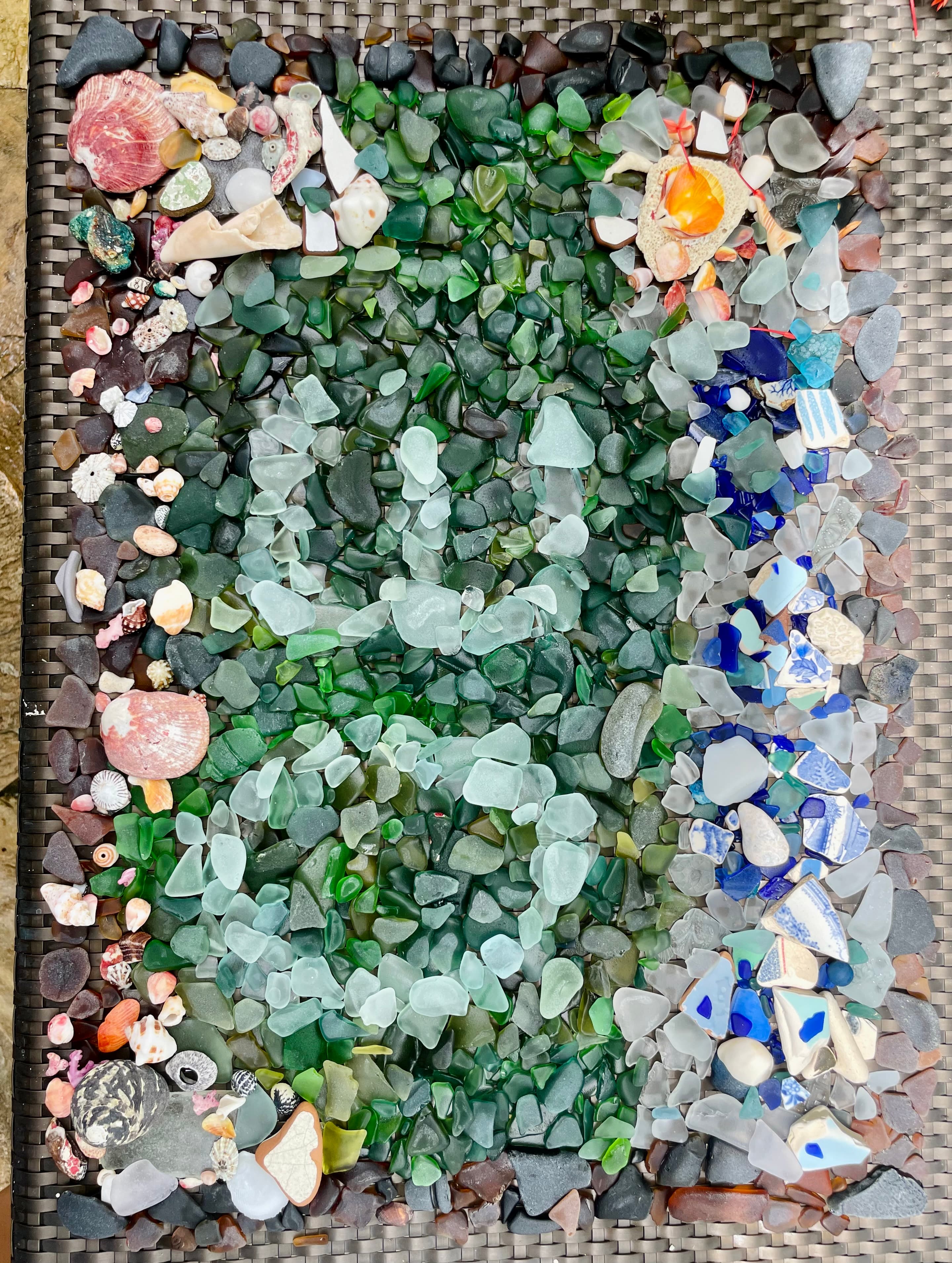 Sea glass found at Hot spot in Barbados!!