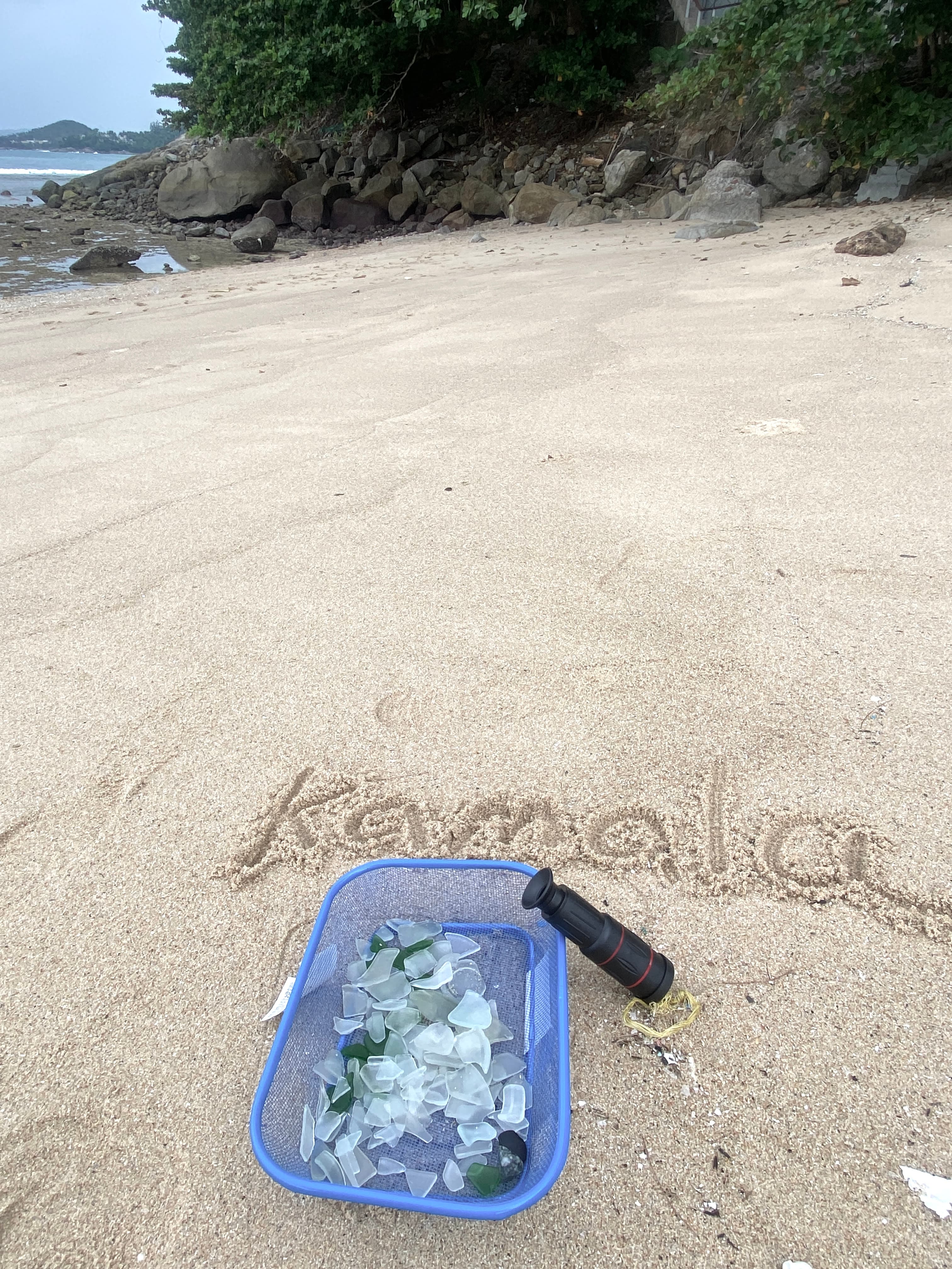 Sea glass collected at Younger Sea Glass, Perfect for beginners., Thailand