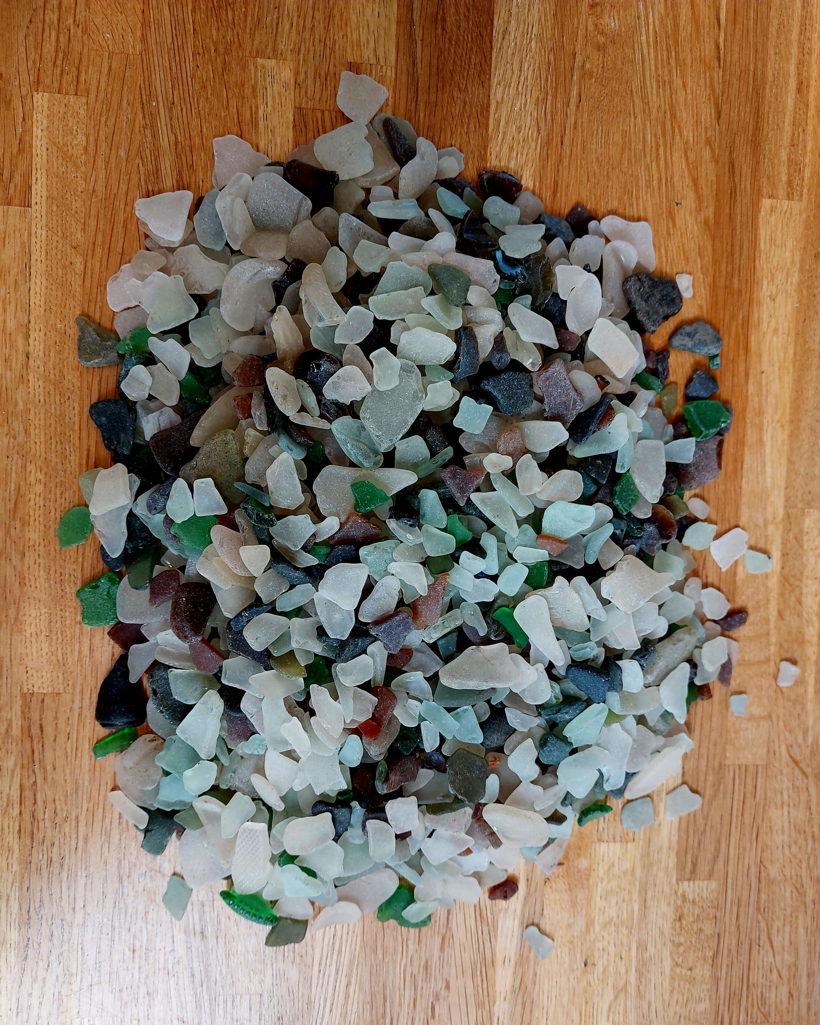 Sea glass collected at Black Nore Lighthouse, United Kingdom