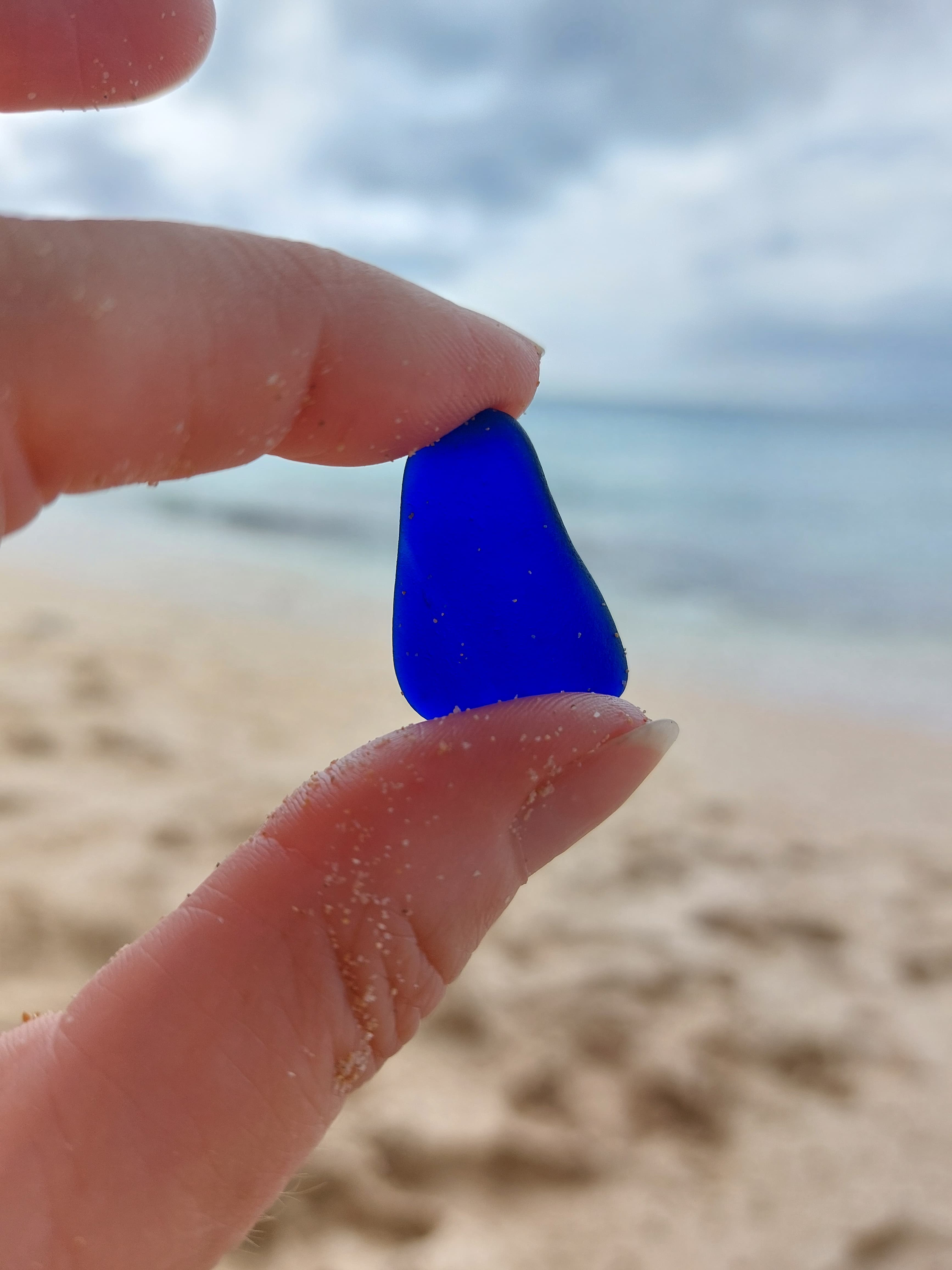 Sea glass collected at Sandy Lane Beach, Barbados