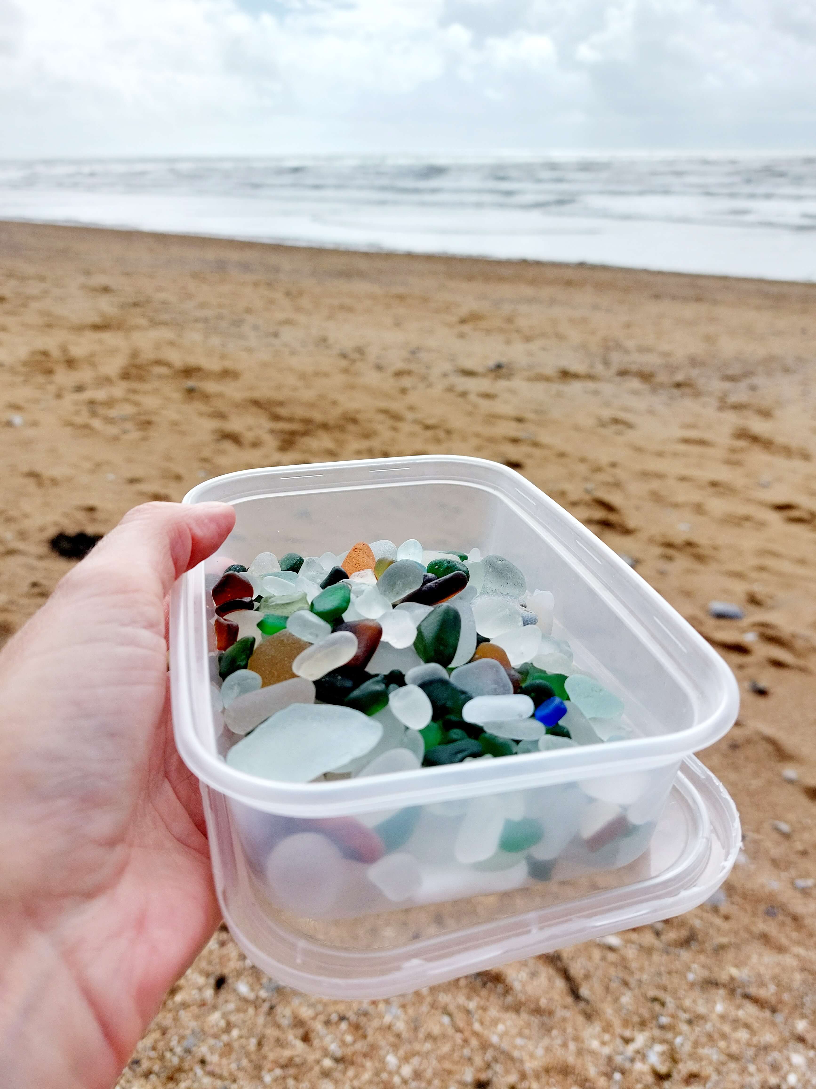 Sea glass from Charmouth Beach, United Kingdom (2)