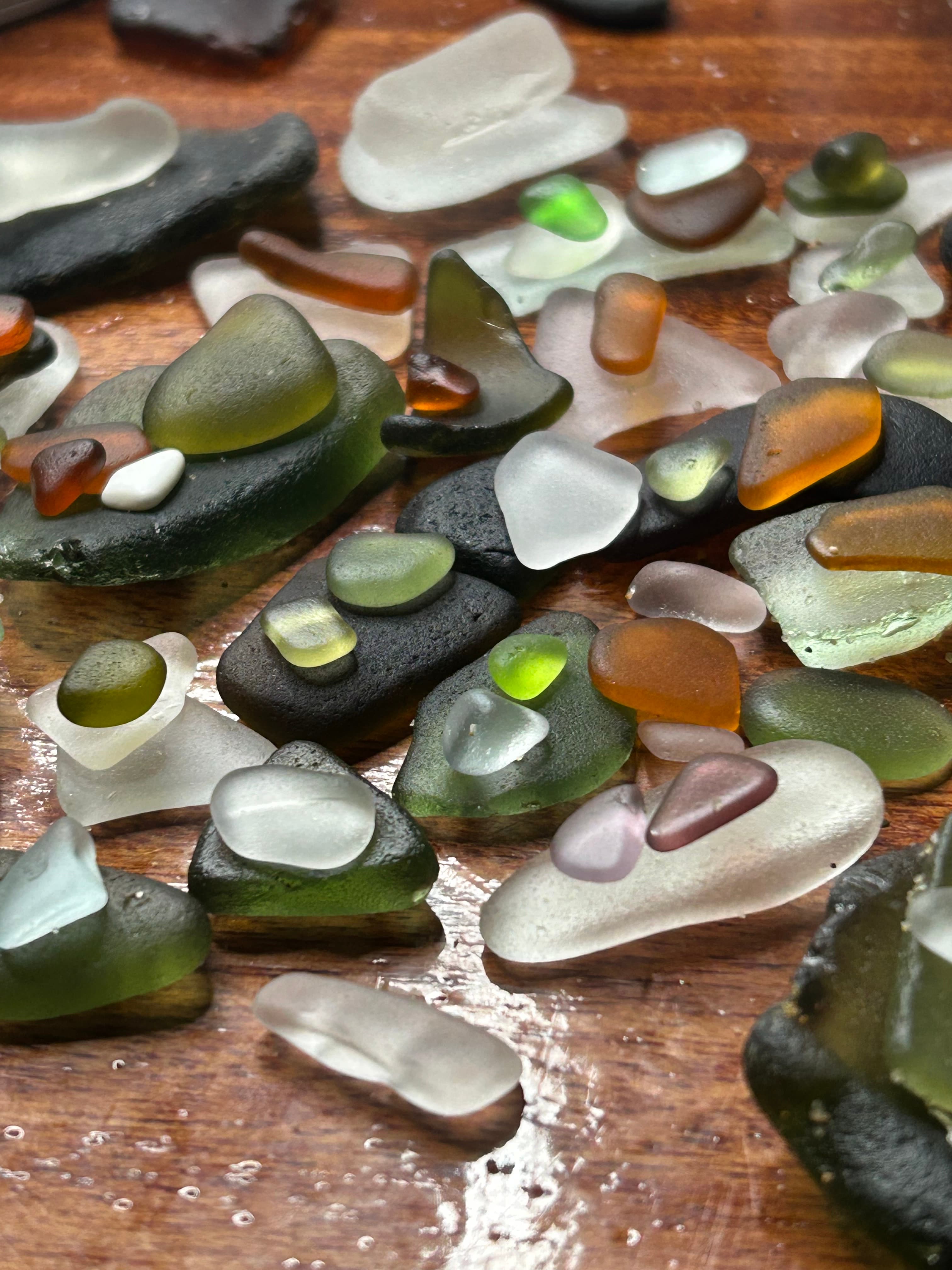 Sea glass found at Capital building beach, Puerto Rico