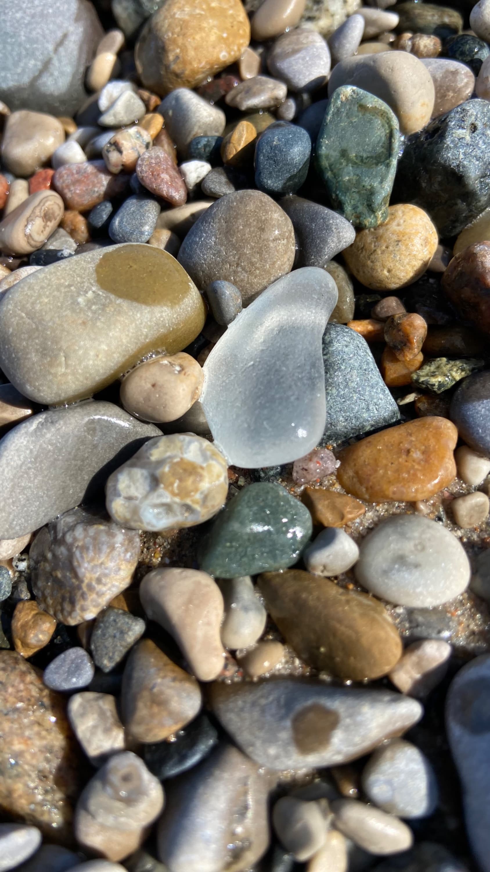 Sea glass found at Main Beach, Canada