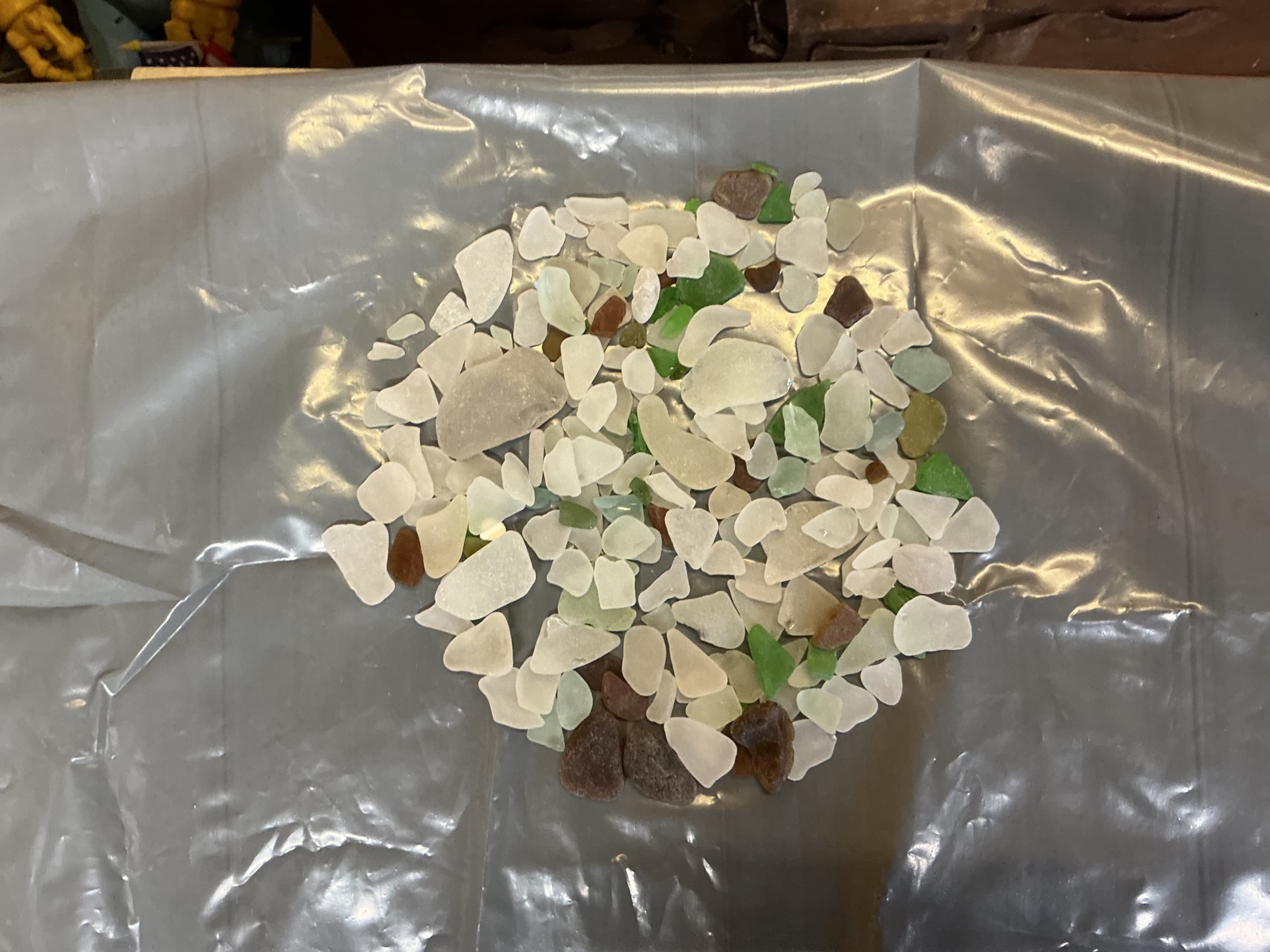 Sea glass found at Joes Beach., United Kingdom