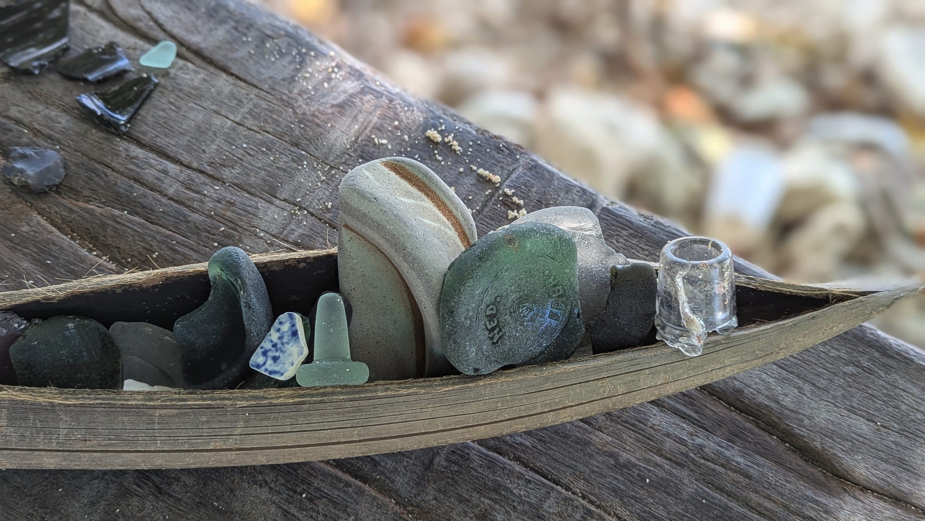 Sea glass from Pebbles Beach, Barbados, Barbados (2)