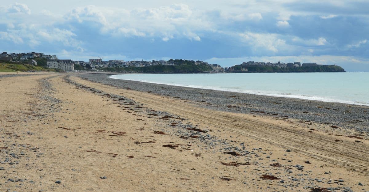 Sea glass collected at Donville-les-bains, France