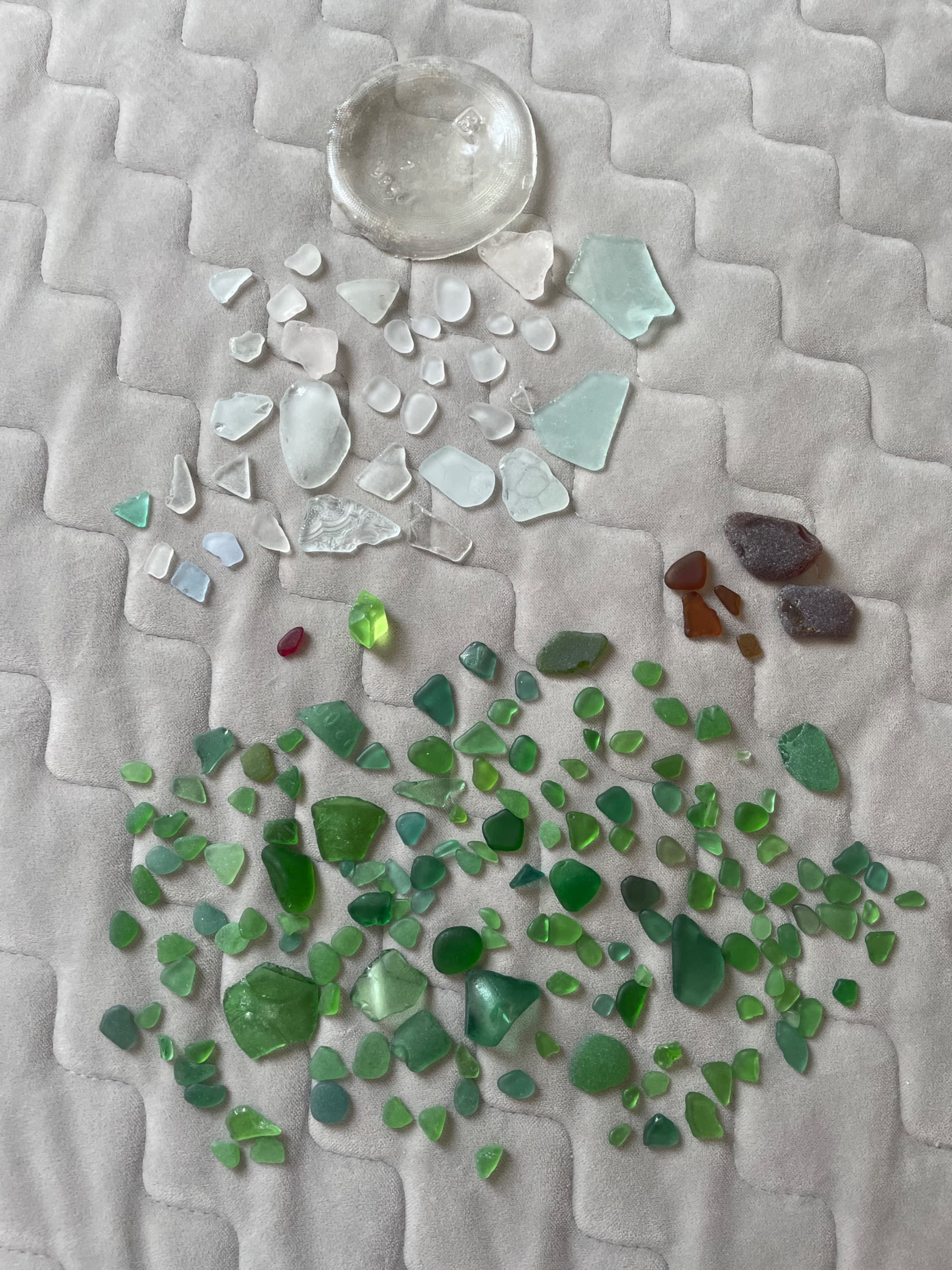 Sea glass found at Seaglass of Póvoa, Portugal