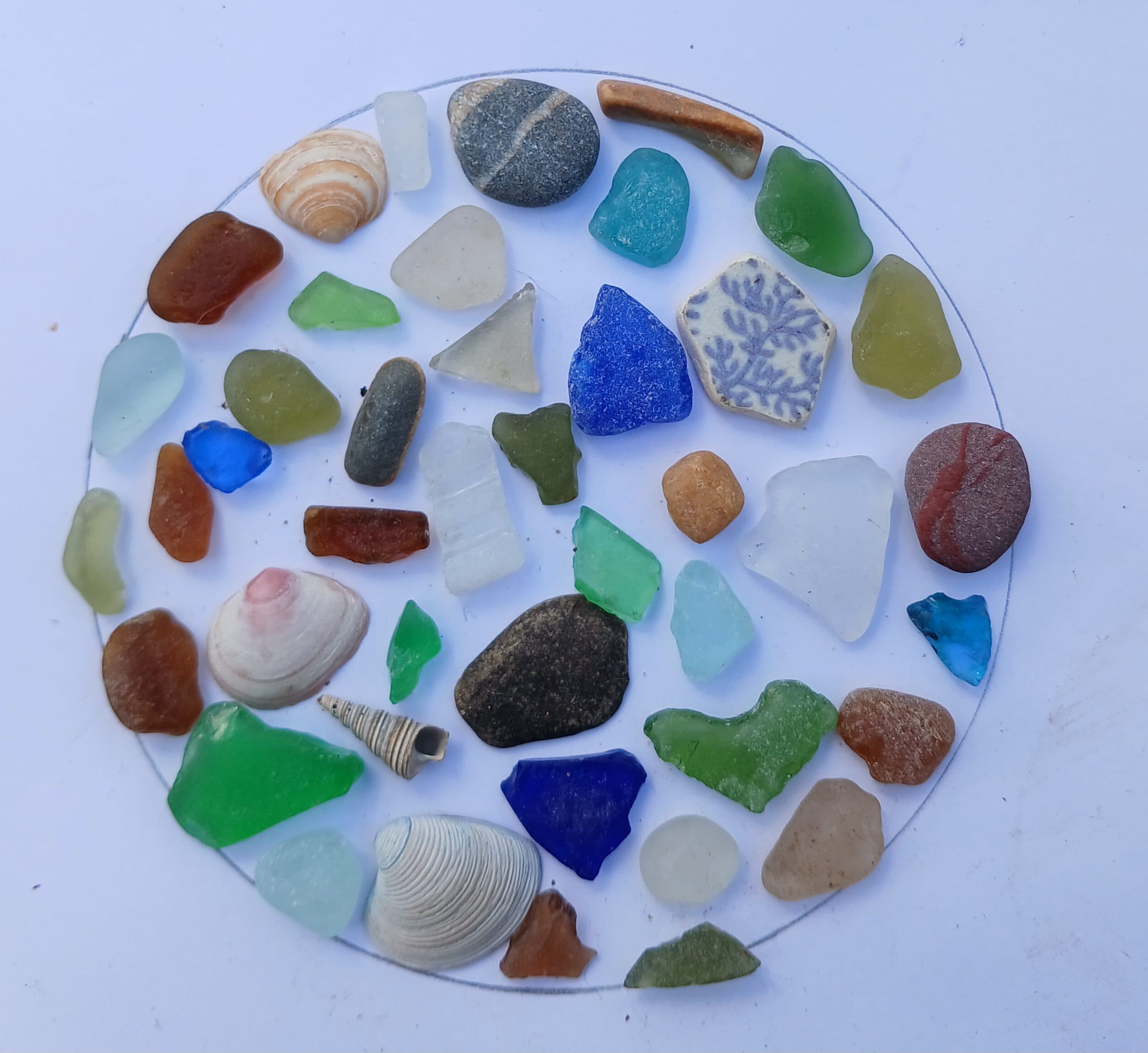 Sea glass from Rossall, United Kingdom (2)