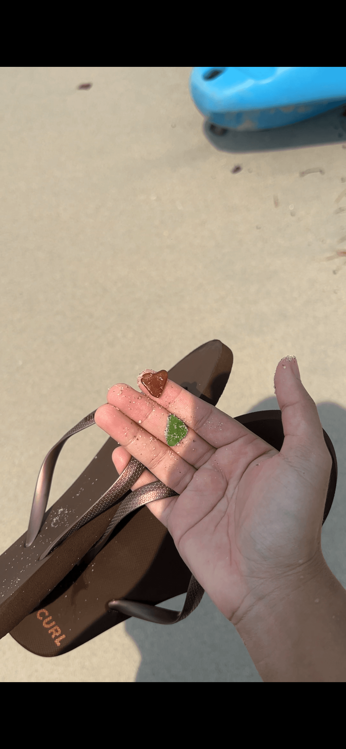 Sea glass from Hat Tham Phang Beach, Thailand (2)