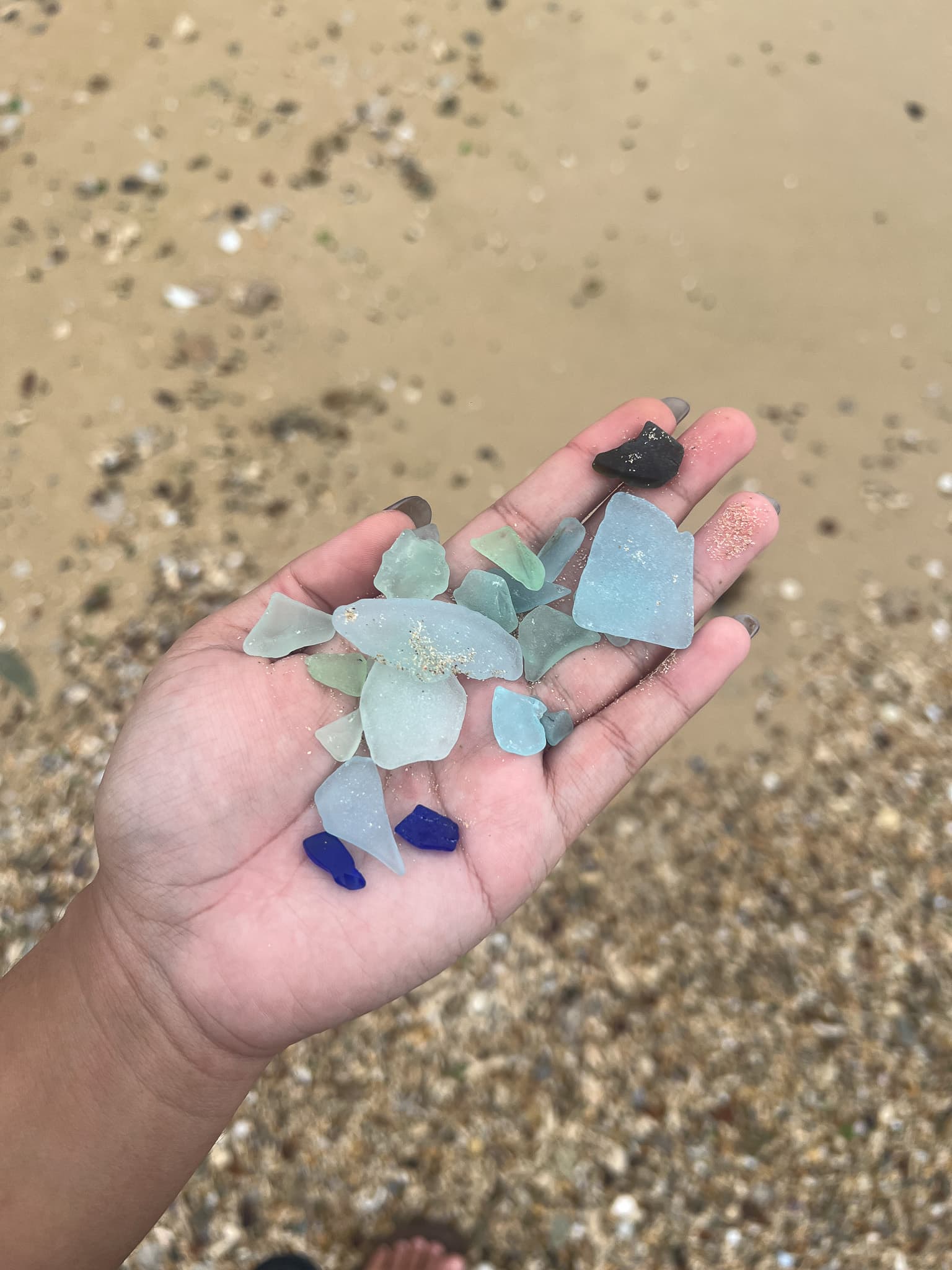 Sea glass from Hidden Sea Glass beach, Japan (2)