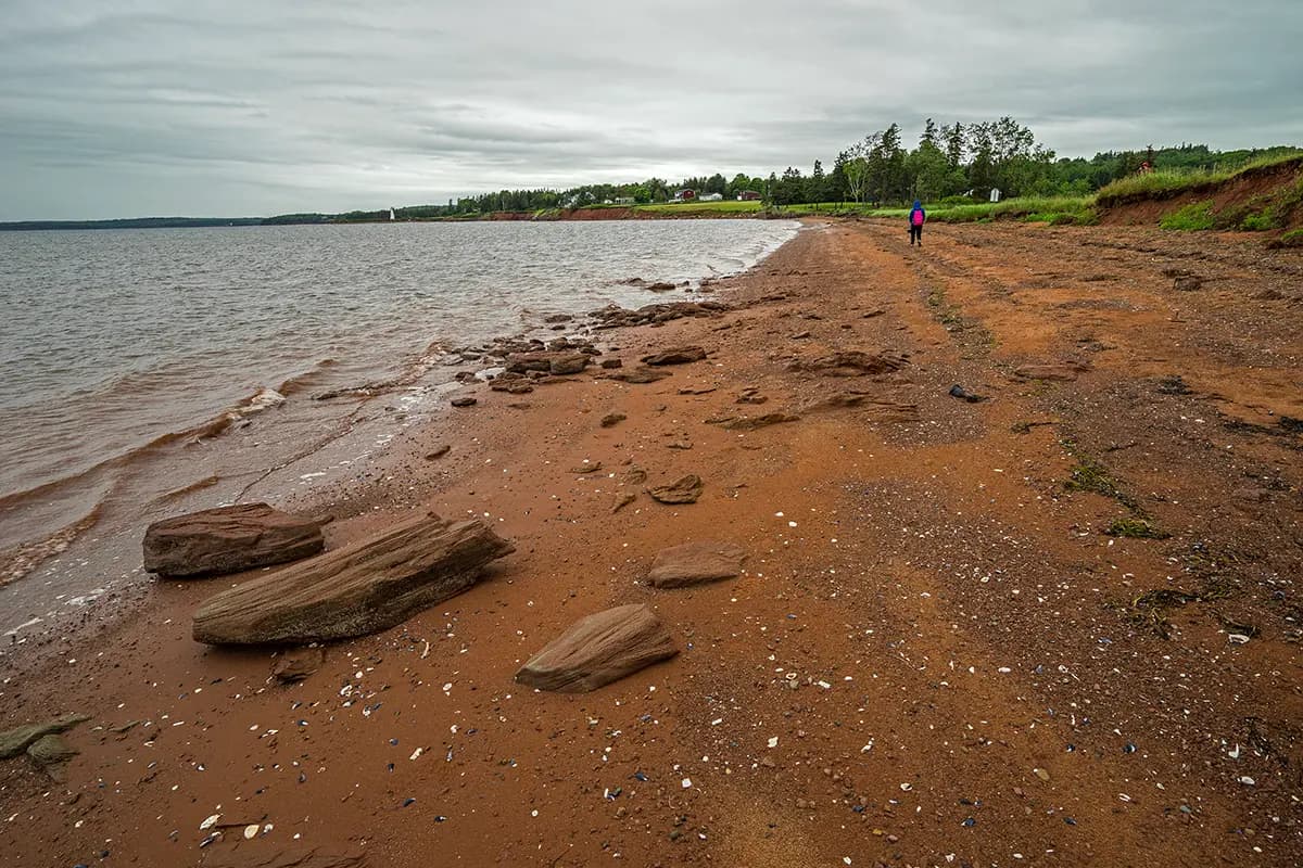 Sea glass found at Tea Hill, PEI