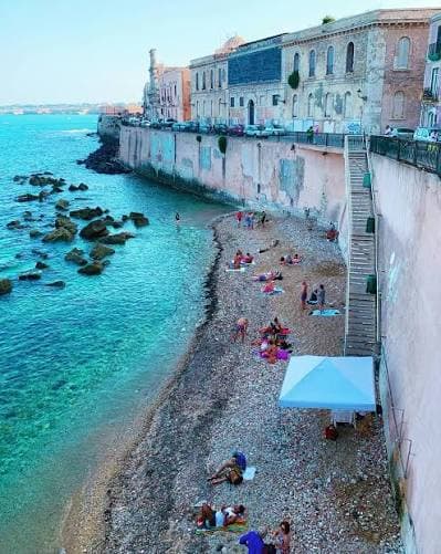 Sea glass collected at Cala Rossa, Ortigia, Italy
