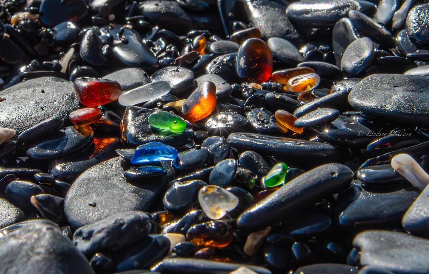 Sea glass found at Glass Beach, Kodiak