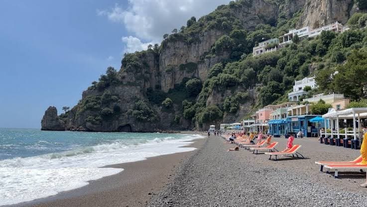 Sea glass collected at Spiaggia di Fornillo, Positano, Italy