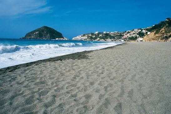 Sea glass collected at Spiaggia dei Maronti, Ischia, Italy