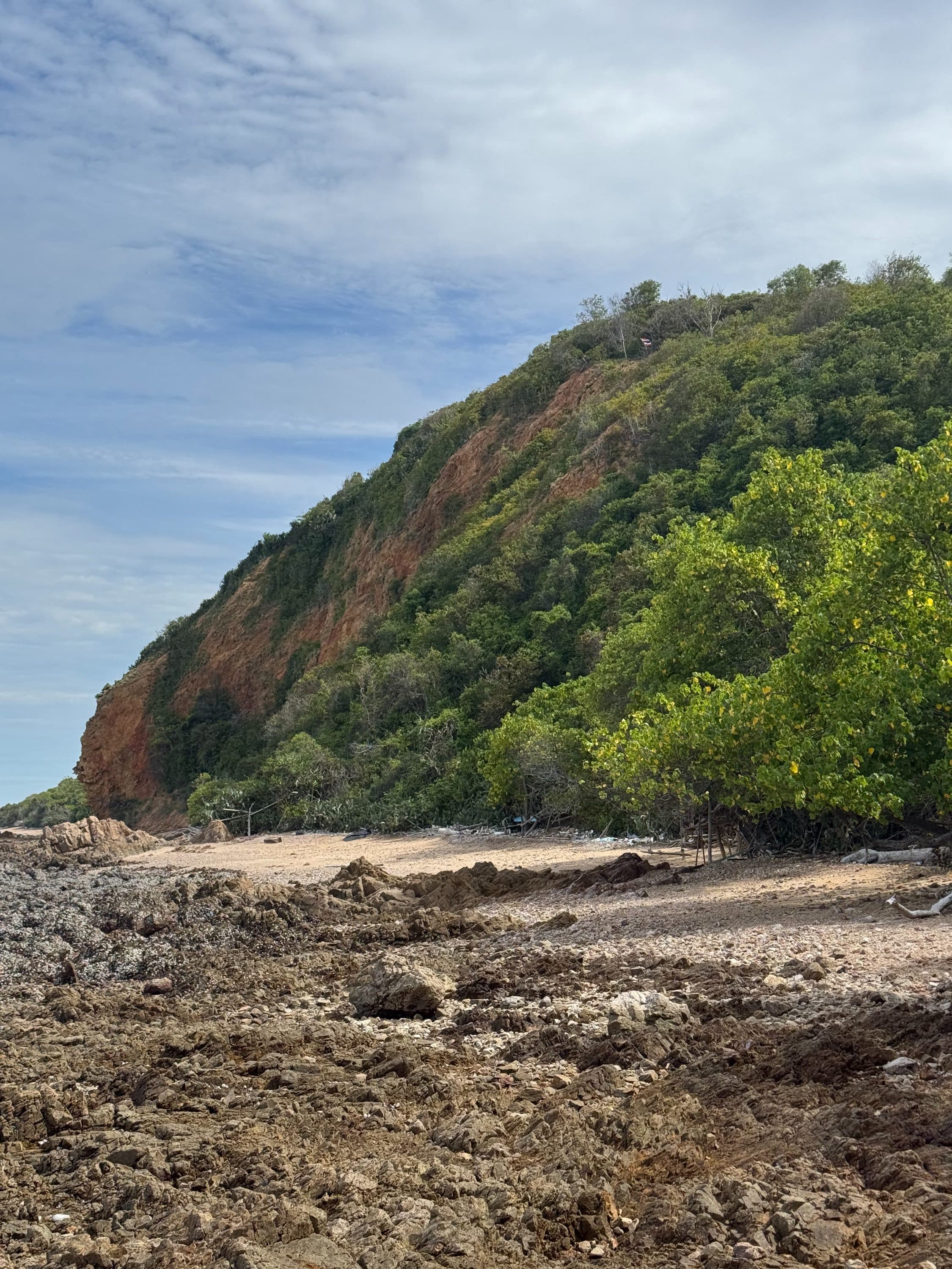 Sea glass found at Khao Laem Chabang - first beach, Thailand
