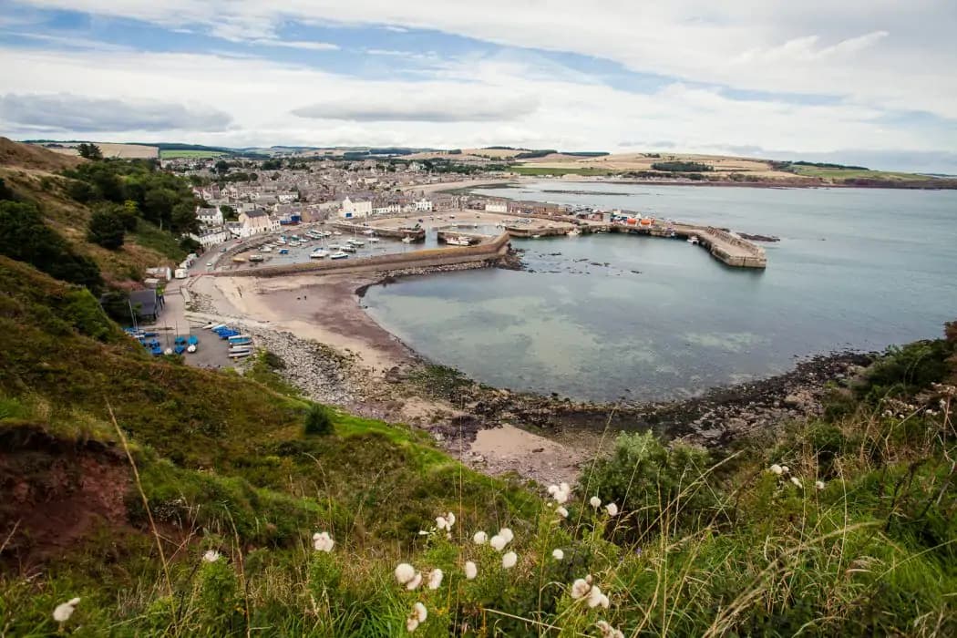 Sea glass found at Stonehaven Beach, United Kingdom