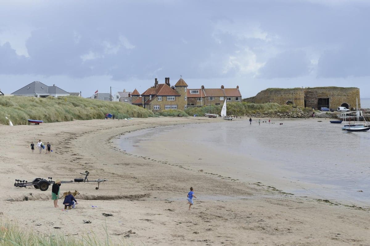 Sea glass found at Beadnell Bay