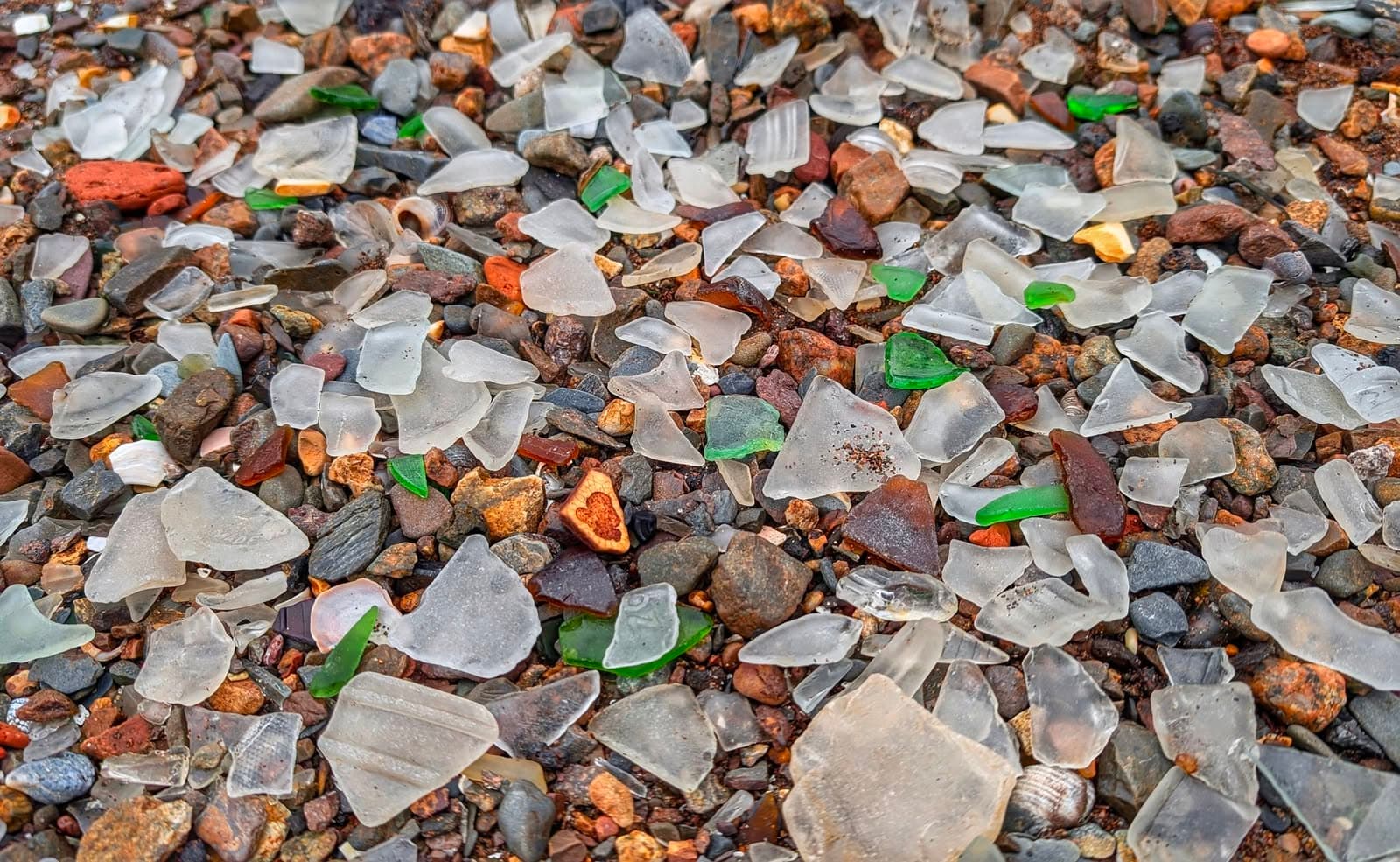 Sea glass from Sea Glass Bay, Blacks Harbour, Canada (2)