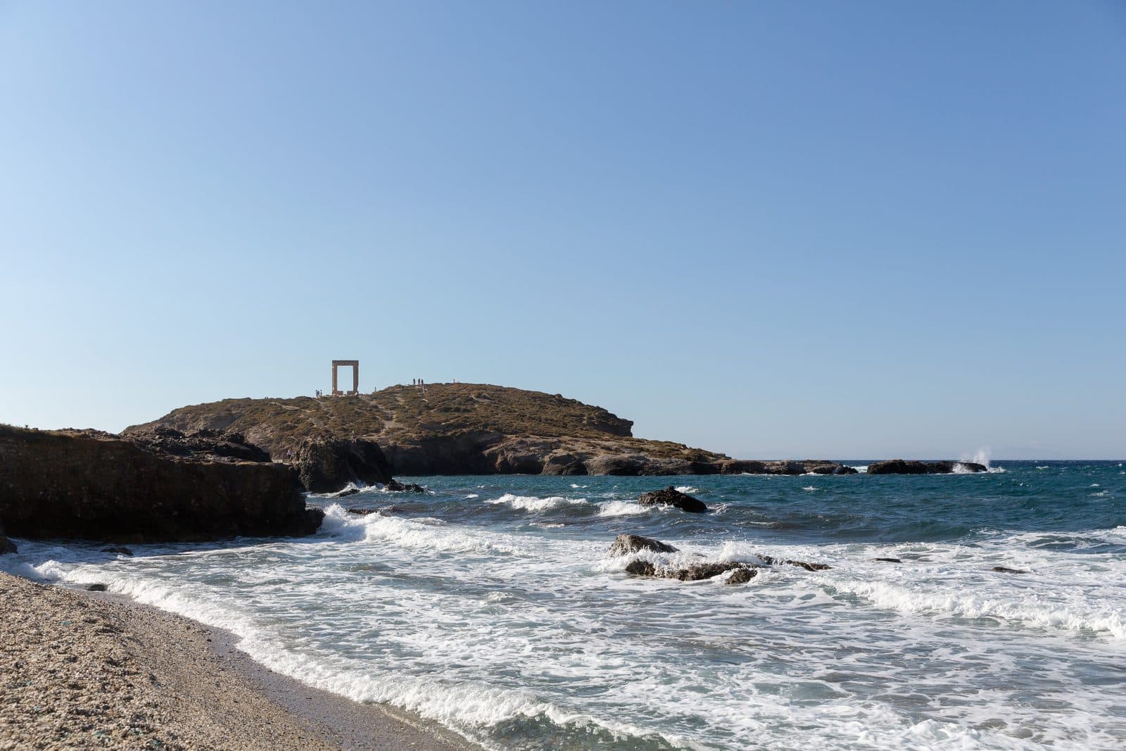 Sea glass found at Grotta Beach, Naxos