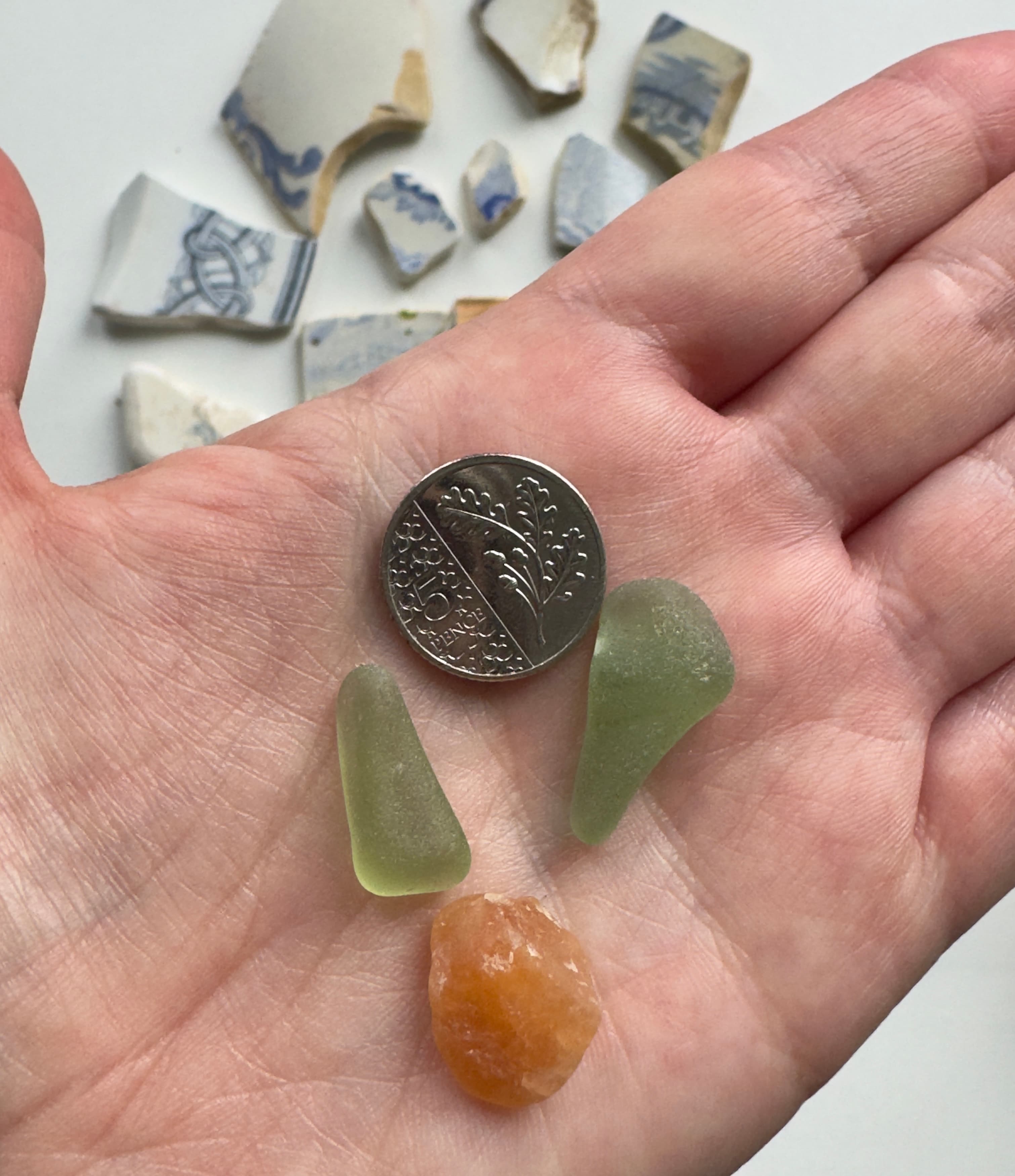 Sea glass from Helensburgh Beach, United Kingdom (3)